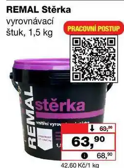Barvy a laky drogerie REMAL Stěrka vyrovnávací štuk nabídka