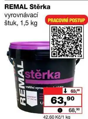 Barvy a laky drogerie REMAL Stěrka vyrovnávací štuk nabídka