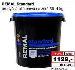 Barvy a laky drogerie REMAL Standard prodyšná bílá barva na zeď, 36+4 kg nabídka