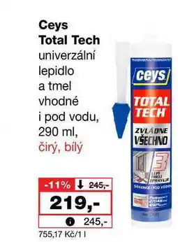 Barvy a laky drogerie Ceys Total Tech univerzální lepidlo a tmel vhodné i pod vodu nabídka