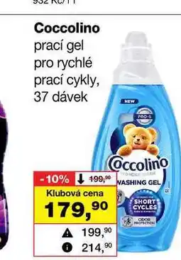 Barvy a laky drogerie Coccolino prací gel pro rychlé prací cykly, 37 dávek nabídka
