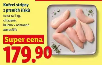 Lidl Kuřecí stripsy z prsních řízků, cena za nabídka