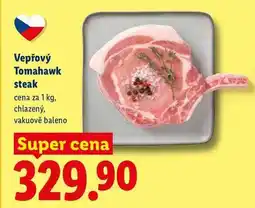 Lidl Vepřový Tomahawk steak, cena za nabídka