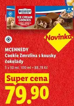 Lidl CENNEDY Cookie Zmrzlina s kousky čokolády nabídka