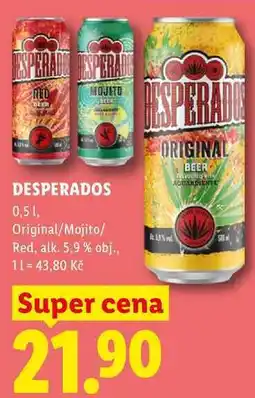 Lidl DESPERADOS, 0,5 1 nabídka