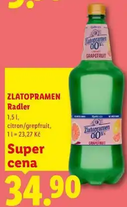 Lidl ZLATOPRAMEN Radler, 1,5 1 nabídka
