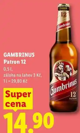 Lidl GAMBRINUS Patron 12, 0,5 1 nabídka