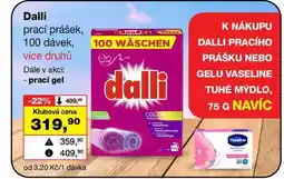Barvy a laky drogerie Dalli prací prášek, 100 dávek nabídka