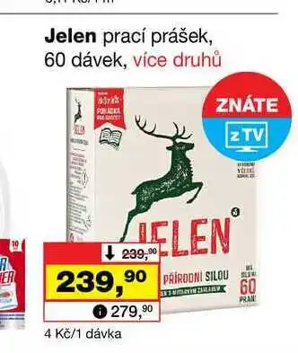 Barvy a laky drogerie Jelen prací prášek, 60 dávek nabídka