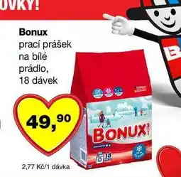 Barvy a laky drogerie Bonux prací prášek na bílé prádlo, 18 dávek nabídka