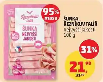 Penny Market ŠUNKA ŘEZNÍKŮV TALÍŘ nejvyšší jakosti nabídka
