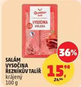 Penny Market SALÁM VYSOČINA ŘEZNÍKŮV TALÍŘ krájený nabídka
