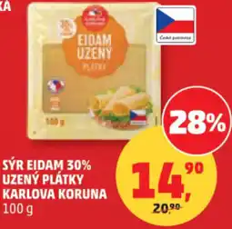 Penny Market Sýr eidam 30% uzený plátky karlova koruna nabídka