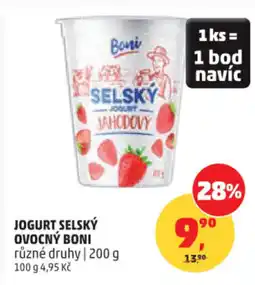Penny Market Jogurt selský ovocný boni nabídka