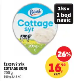 Penny Market Čerstvý sýr cottage boni nabídka