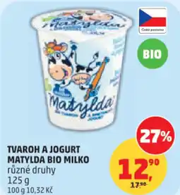 Penny Market Tvaroh a jogurt matylda bio milko nabídka