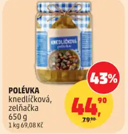 Penny Market Polévka knedlíčková, zelňačka nabídka