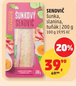 Penny Market Sendvič šunka, slanina, tuňák nabídka