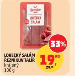 Penny Market Lovecký salam řezníkův talíř nabídka