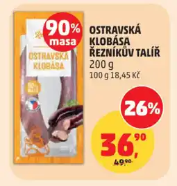 Penny Market Ostravska klobasa řezníkův talíř nabídka