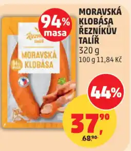 Penny Market Moravska klobasa řezníkův talíř nabídka