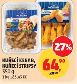 Penny Market Kuřecí kebab, kuřecí stripsy nabídka