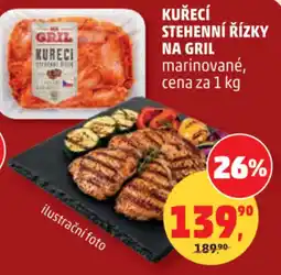 Penny Market Kuřecí stehenní řízky na gril marinované nabídka