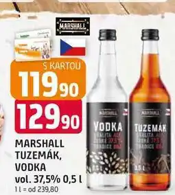 Trefa MARSHALL VODKA, TUZEMÁK 37,5% nabídka