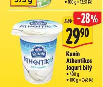 Albert Kunín Athentikos Jogurt bílý nabídka