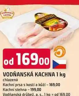 VODŇANSKÁ KACHNA 1 kg chlazená