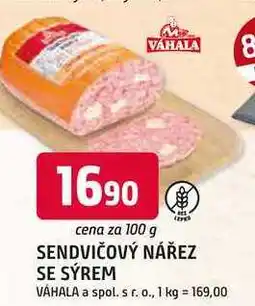 Trefa SENDVIČOVÝ NÁŘEZ SE SÝREM nabídka