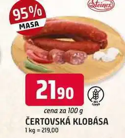 Trefa ČERTOVSKÁ KLOBÁSA nabídka