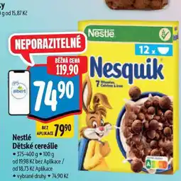 Albert Nestlé Dětské cereálie nabídka