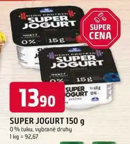 Trefa SUPER JOGURT 150 g 0% tuku, vybrané druhy nabídka