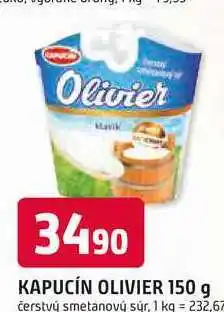 Trefa KAPUCÍN OLIVIER 150 g čerstvý smetanový sýr nabídka
