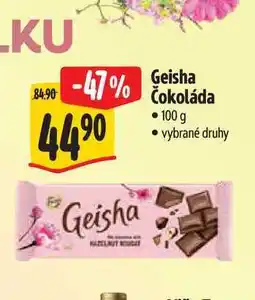 Albert Geisha čokoláda nabídka