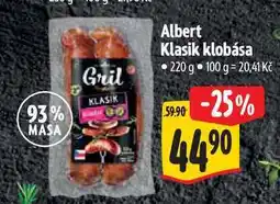 Albert Albert Klasik klobása nabídka