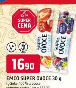 Trefa EMCO SUPER OVOCE 30 g tyčinka, 100 % z ovoce nabídka