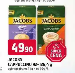 Trefa JACOBS CAPPUCCINO 92-126,4 g vybrané druhy nabídka