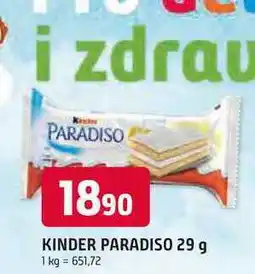 Trefa KINDER PARADISO nabídka