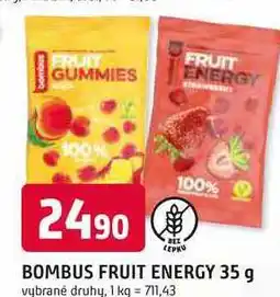 Trefa BOMBUS FRUIT ENERGY nabídka