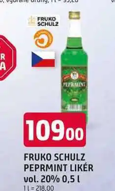 Trefa FRUKO SCHULZ PEPRMINT LIKÉR vol. 20% nabídka