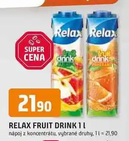 Trefa RELAX FRUIT DRINK 1l nápoj z koncentrátu nabídka