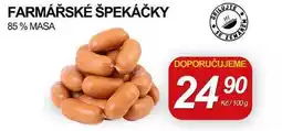 ZEMAN FARMÁŘSKÉ ŠPEKÁČKY 85% MASA nabídka