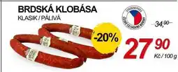 ZEMAN BRDSKÁ KLOBÁSA KLASIK/PÁLIVÁ nabídka