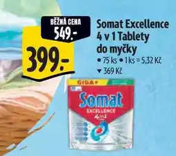 Albert Somat Excellence 4 v 1 Tablety do myčky 75 ks nabídka