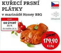 RABBIT řeznictví KUŘECÍ PRSNÍ PLÁTKY v marinádě Honey BBQ nabídka