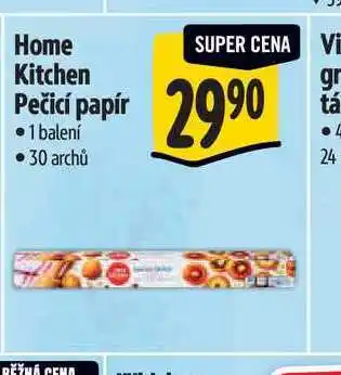Albert Home Kitchen Pečicí papír 1 balení 30 archů nabídka
