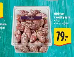 Albert Mini fuet s kousky sýru nabídka