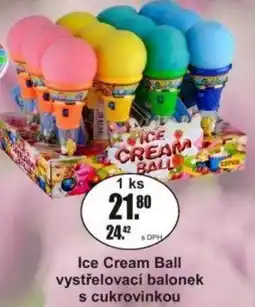 Adam Ice Cream Ball vystřelovací balonek s cukrovinkou nabídka